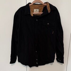 Legendary Whitetails Men's Black and Brown Shirt Jacket